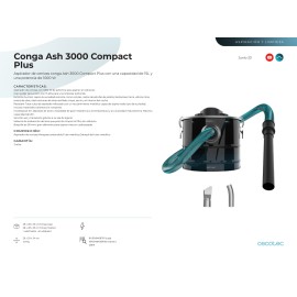 Aspirador de cenizas Conga Ash 3000 Compact Plus