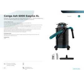 Aspirador de cenizas Conga Ash 6000 EasyGo XL