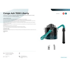 Aspirador de cenizas Conga Ash 7000 Liberty