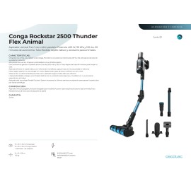 Aspirador vertical Conga Rockstar 2500 Thunder Flex Animal