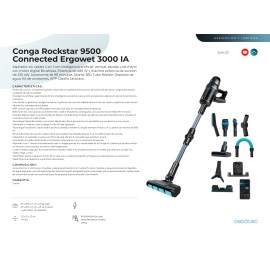 Conga Rockstar 9500 Advance Ergowet Connected 3000 IA