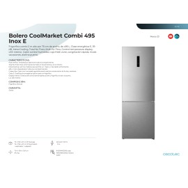 Frigorifico Bolero CoolMarket Combi 495 litros E