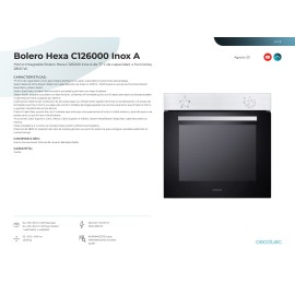 Horno integrable Bolero Hexa C126000 Inox A
