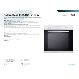 Horno integrable Bolero Hexa C126000 Line+ A