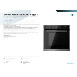 Horno integrable Bolero Hexa M226000 Edge A