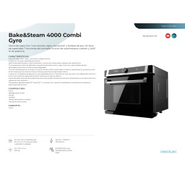 Horno de vapor Bake&Steam 4000 Combi Gyro