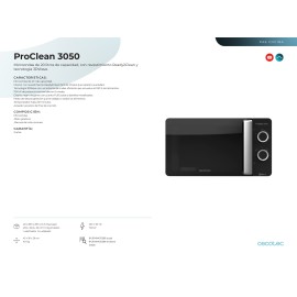 Microondas Proclean 3050