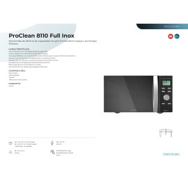 Microondas Proclean 8110 Full Inox