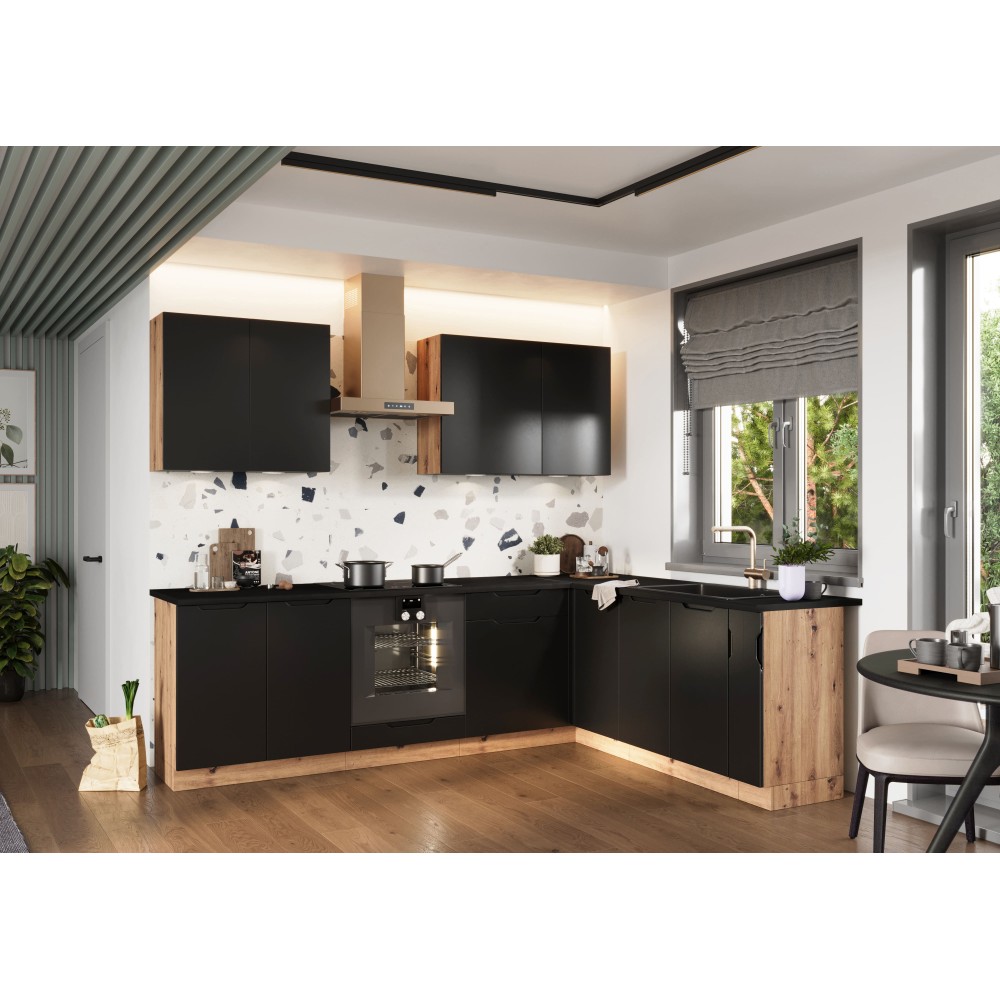 Cocina en L completa 200 y 260 cms Gama Economica ref-43 Cocina en L completa 200 y 260 cms Gama Economica ref-43
