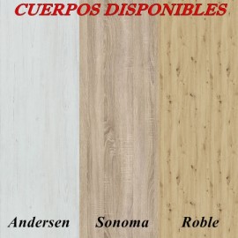 Modulos para cocinas color blanco capuccino brillo y madera gama media presupuesto gratuito ref-101 MODELO PREMIO