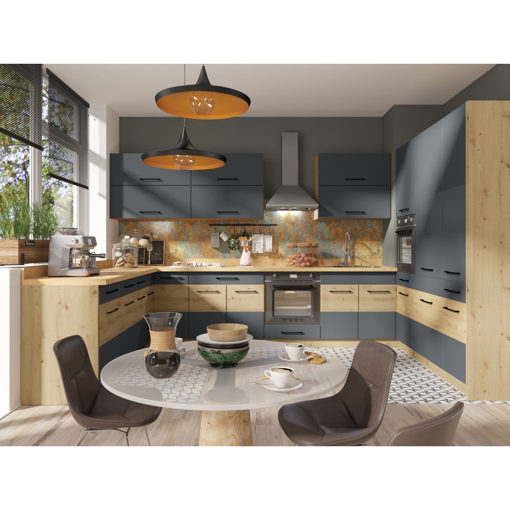 Modulos para cocinas color gris gama media presupuesto gratuito ref-105 MODELO VIVA INFINITY