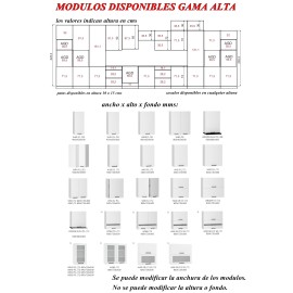 Modulos para cocinas varios colores alta gama presupuesto gratuito ref-52 MODELO EMILY