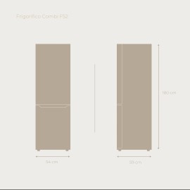 Frigorifico combi ref-01 EVVO modelo F52 180 cms