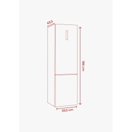 Frigorifico combi ref-02 EVVO modelo F55 186 cms