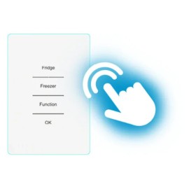 Frigorifico combi ref-03 EVVO modelo F55 Glass 186 cms