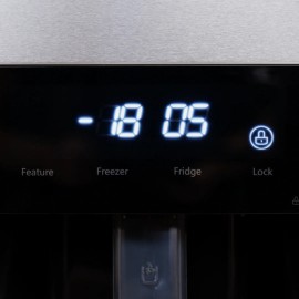 Frigorifico americano ref-23 EVVO modelo F80 con dispensador 183 cms