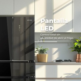 Frigorifico americano ref-24 EVVO modelo F80B glass 183 cms