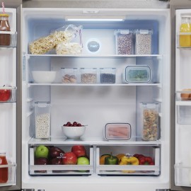 Frigorifico americano ref-24 EVVO modelo F80B glass 183 cms