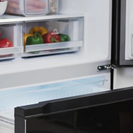 Frigorifico americano ref-24 EVVO modelo F80B glass 183 cms