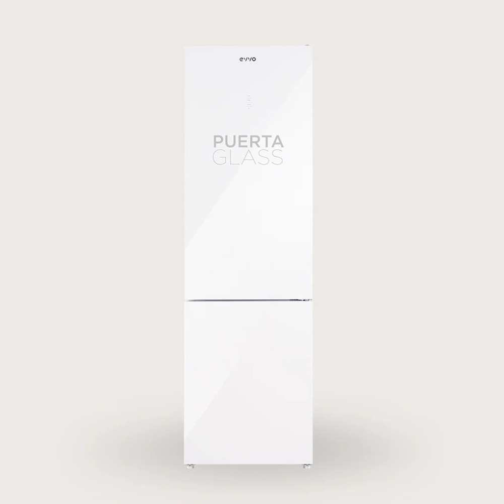 Frigorifico combi ref-03 EVVO modelo F55 Glass 186 cms