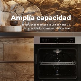 Horno integrable de vapor ref-03 EVVO modelo H25 airfryer 81 litros