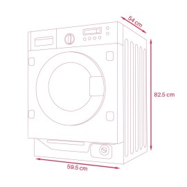 Lavadora secadora ref-03 EVVO modelo I8w6s integrable