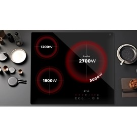 Vitroceramica ref-03 EVVO modelo V60 3 fuegos 