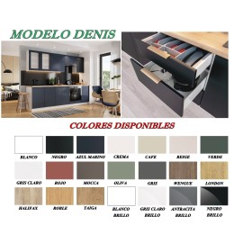 Modulos para cocinas varios colores alta gama presupuesto gratuito ref-54 MODELO DENIS