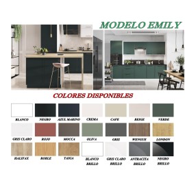 Modulos para cocinas varios colores alta gama presupuesto gratuito ref-52 MODELO EMILY Modulos para cocinas varios colores alta gama presupuesto gratuito ref-52 MODELO EMILY
