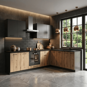 Cocina en L completa 200 y 260 cms Gama Economica ref-41b