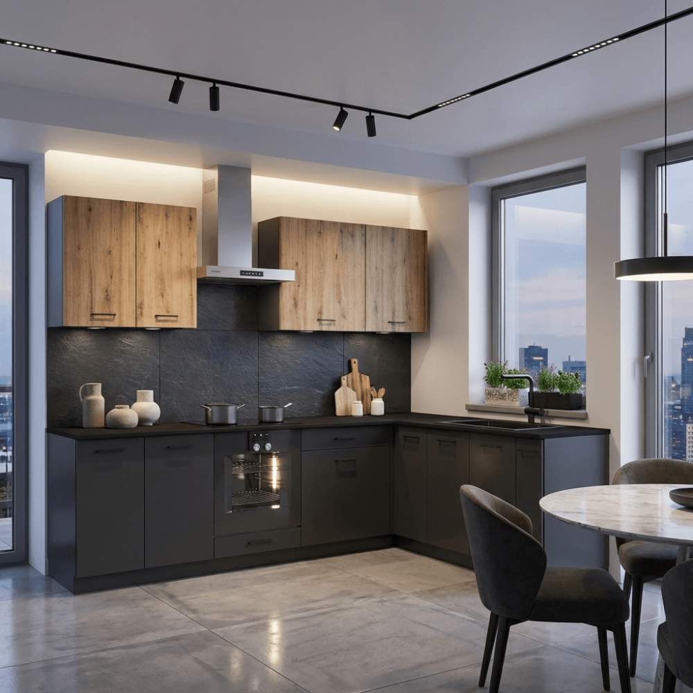 Cocina en L completa 200 y 260 cms Gama Economica ref-41c