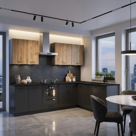 Cocina en L completa 200 y 260 cms Gama Economica ref-41c