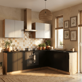 Cocina en L completa 200 y 260 cms Gama Economica ref-43b