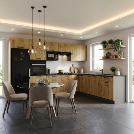 Cocina en L completa 260 y 240 cms Gama Economica ref-204 VARIOS MODELOS