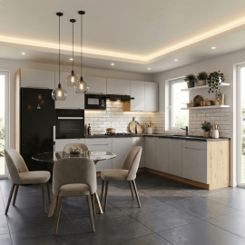 Cocina en L completa 260 y 240 cms Gama Economica ref-204 VARIOS MODELOS