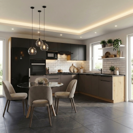 Cocina en L completa 260 y 240 cms Gama Economica ref-204 VARIOS MODELOS