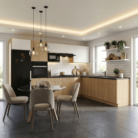 Cocina en L completa 260 y 240 cms Gama Economica ref-204 VARIOS MODELOS