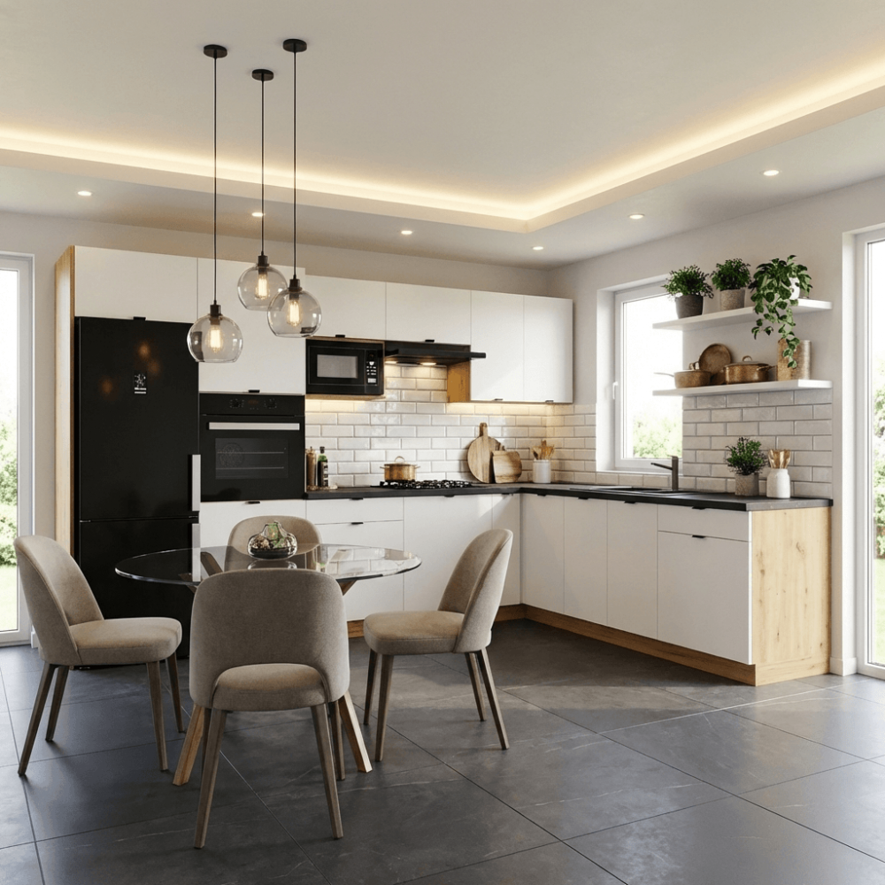 Cocina en L completa 260 y 240 cms Gama Economica ref-204 VARIOS MODELOS