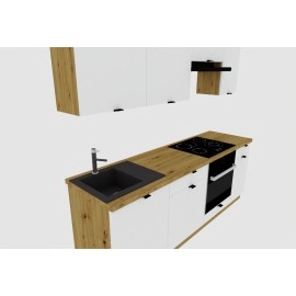 Cocina completa 220 cms Gama Economica ref-205A Cocina completa 220 cms Gama Economica ref-205A