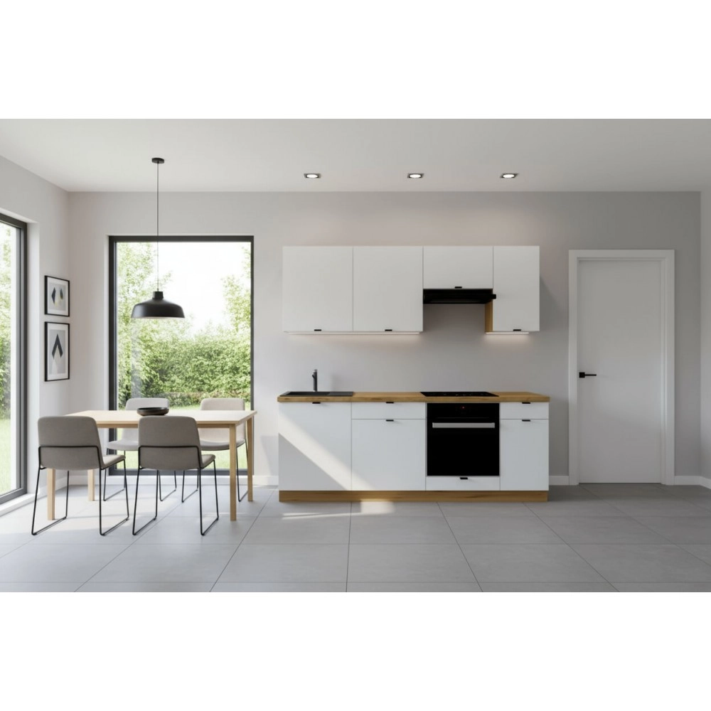 Cocina completa 220 cms Gama Economica ref-205A Cocina completa 220 cms Gama Economica ref-205A