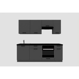 Cocina completa 220 cms Gama Economica ref-205B Cocina completa 220 cms Gama Economica ref-205B