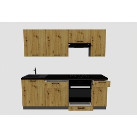 Cocina completa 220 cms Gama Economica ref-205B Cocina completa 220 cms Gama Economica ref-205B