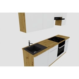 Cocina completa 220 cms Gama Economica ref-205C Cocina completa 220 cms Gama Economica ref-205C