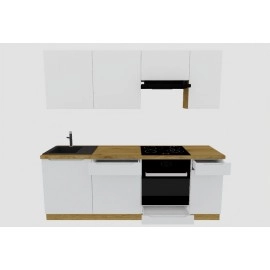 Cocina completa 220 cms Gama Economica ref-205C Cocina completa 220 cms Gama Economica ref-205C