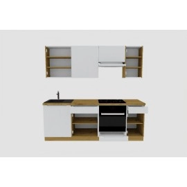 Cocina completa 220 cms Gama Economica ref-205C Cocina completa 220 cms Gama Economica ref-205C