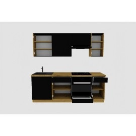 Cocina completa 220 cms Gama Economica ref-205C Cocina completa 220 cms Gama Economica ref-205C