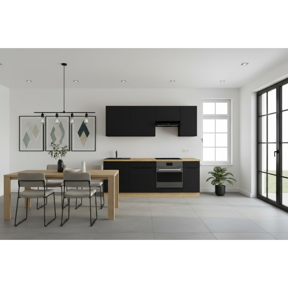 Cocina completa 220 cms Gama Economica ref-205C Cocina completa 220 cms Gama Economica ref-205C