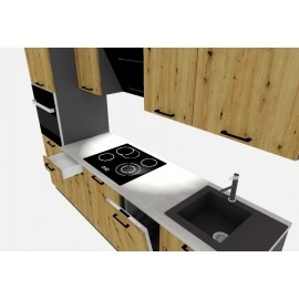 Cocina completa 265 cms Gama Economica ref-208B Cocina completa 265 cms Gama Economica ref-208B