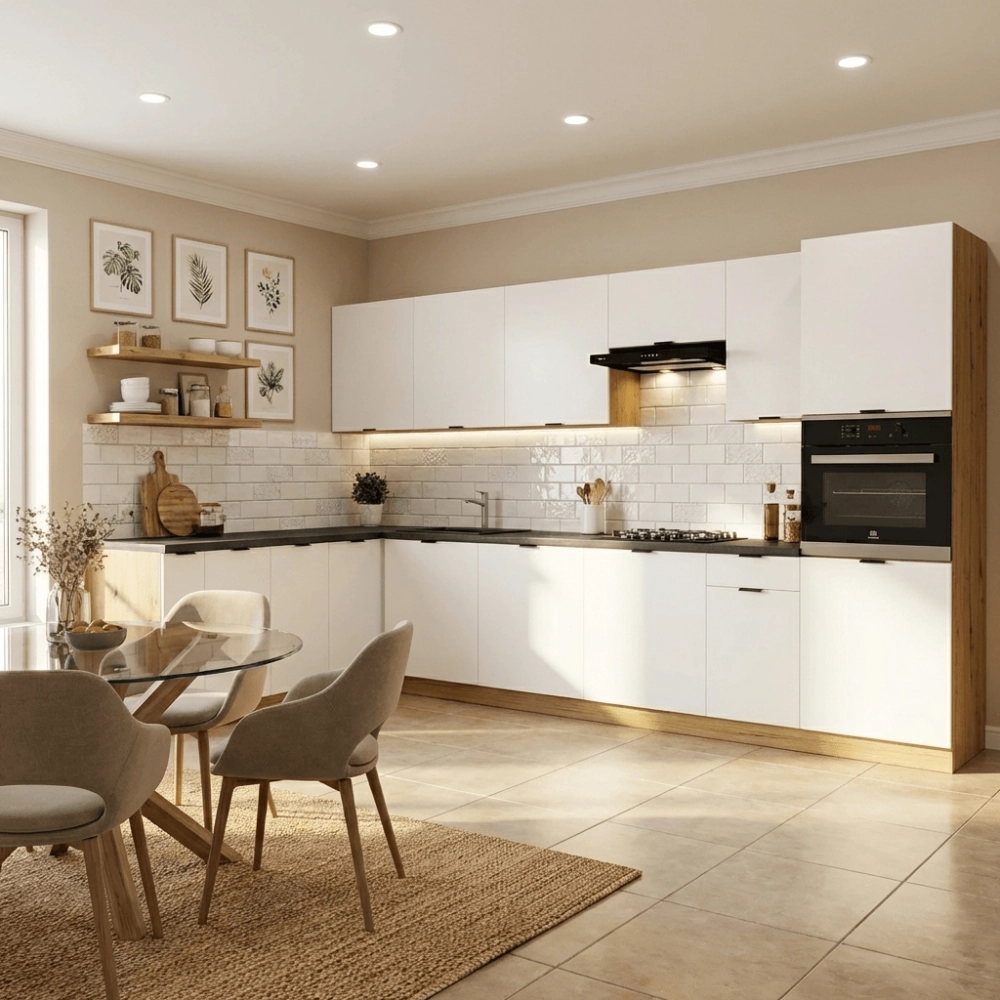 Cocina en L completa 340 y 200 cms Gama Economica ref-211a