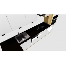 Cocina en L completa 340 y 200 cms Gama Economica ref-211a Cocina en L completa 340 y 200 cms Gama Economica ref-211a